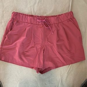 Rose colored active shorts
